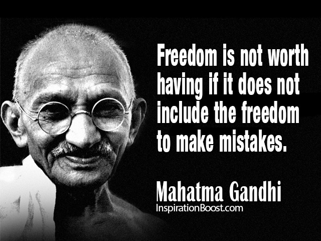 Mahatma Gandhi Freedom Quotes | Inspiration Boost