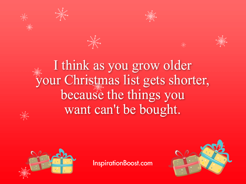 Christmas List Quotes | Inspiration Boost | Inspiration Boost